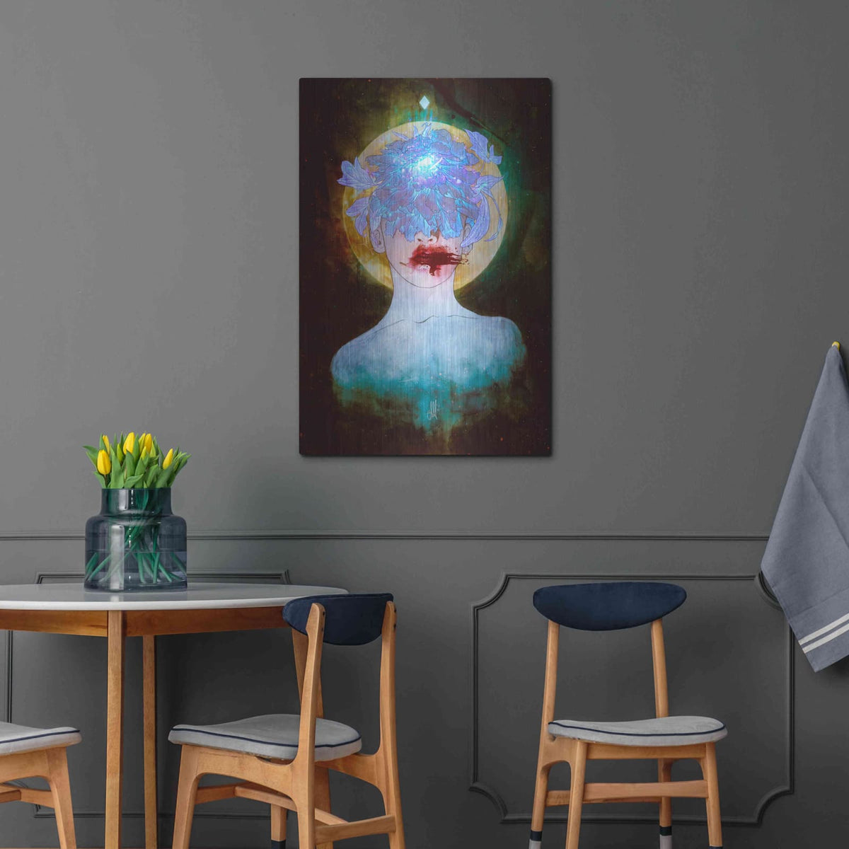 'Ghosts' by Mario Sanchez Nevado – Metal Wall Art, 24x36 room view