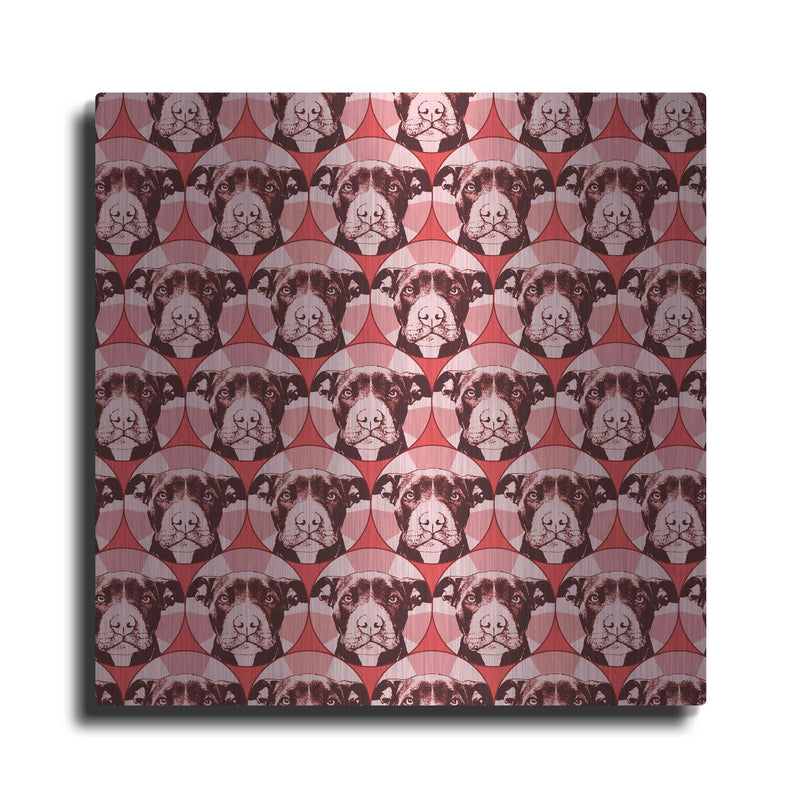 'Love A Bull Pattern 1' by Dean Russo – Metal Wall Art