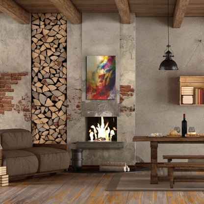 Luxe Metal Art 'Golden Gloom' by Mario Sanchez Nevado, Metal Wall Art,24x36