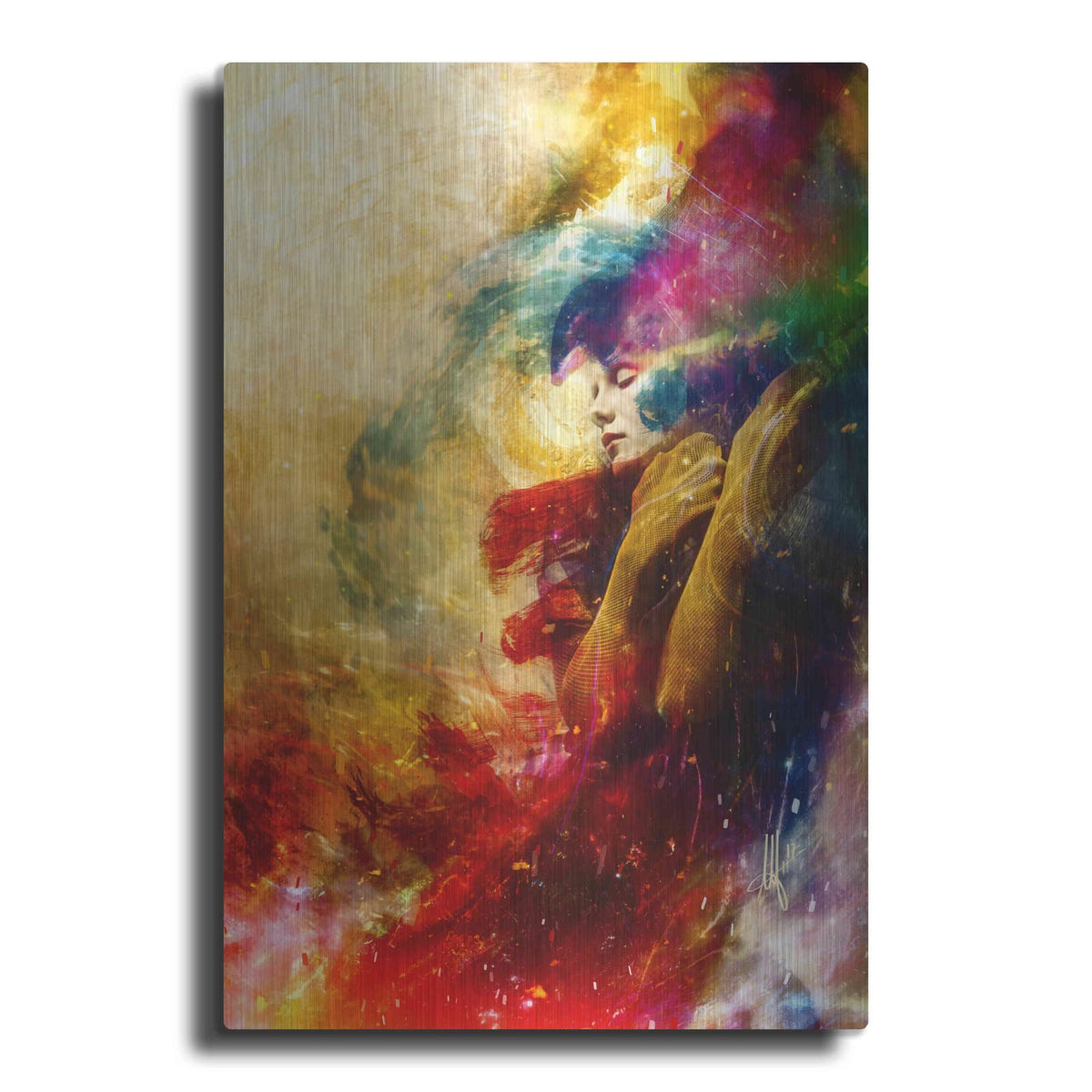 'Golden Gloom' by Mario Sanchez Nevado – Metal Wall Art