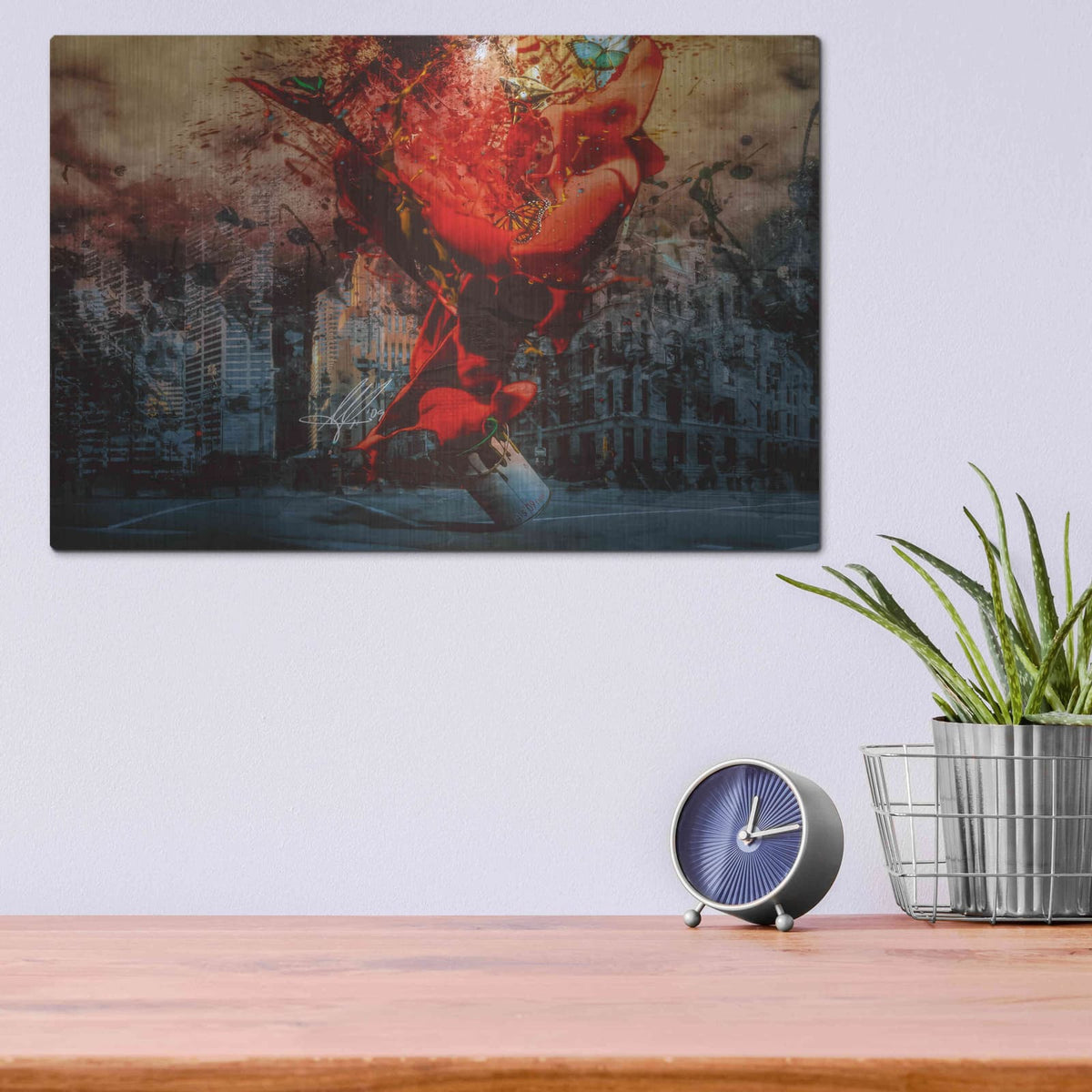 'Masochistic Artist' by Mario Sanchez Nevado – Metal Wall Art, 16x12 room view