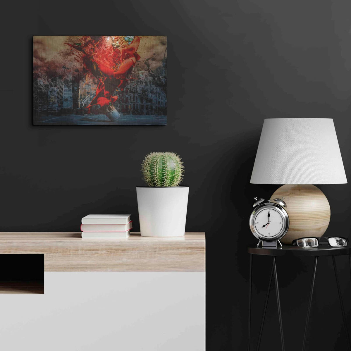 'Masochistic Artist' by Mario Sanchez Nevado – Metal Wall Art, 24x16 room view
