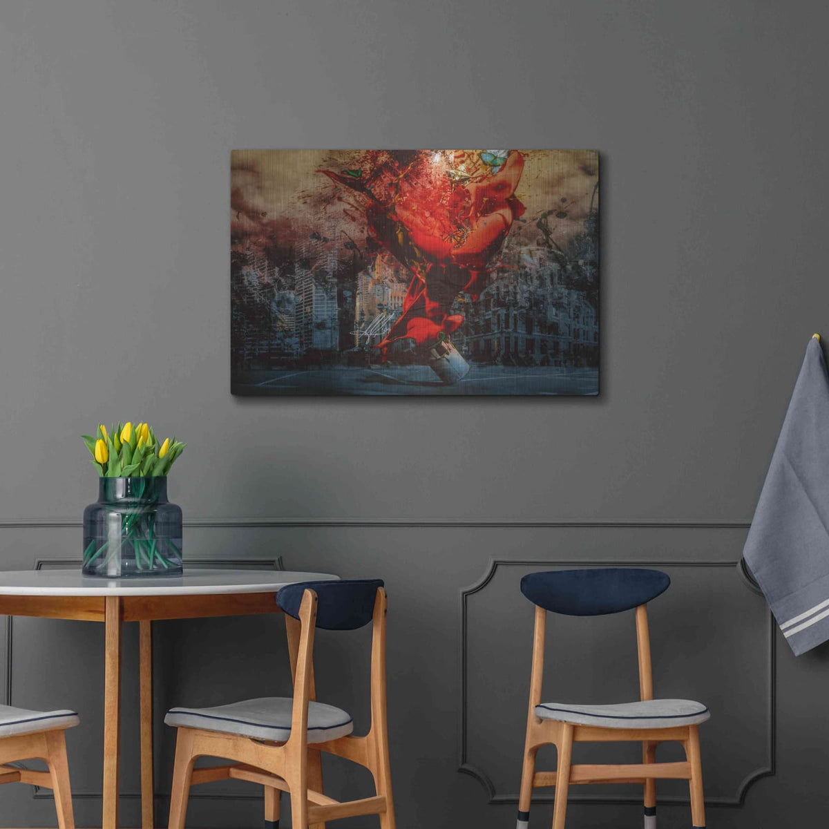 'Masochistic Artist' by Mario Sanchez Nevado – Metal Wall Art, 36x24 room view