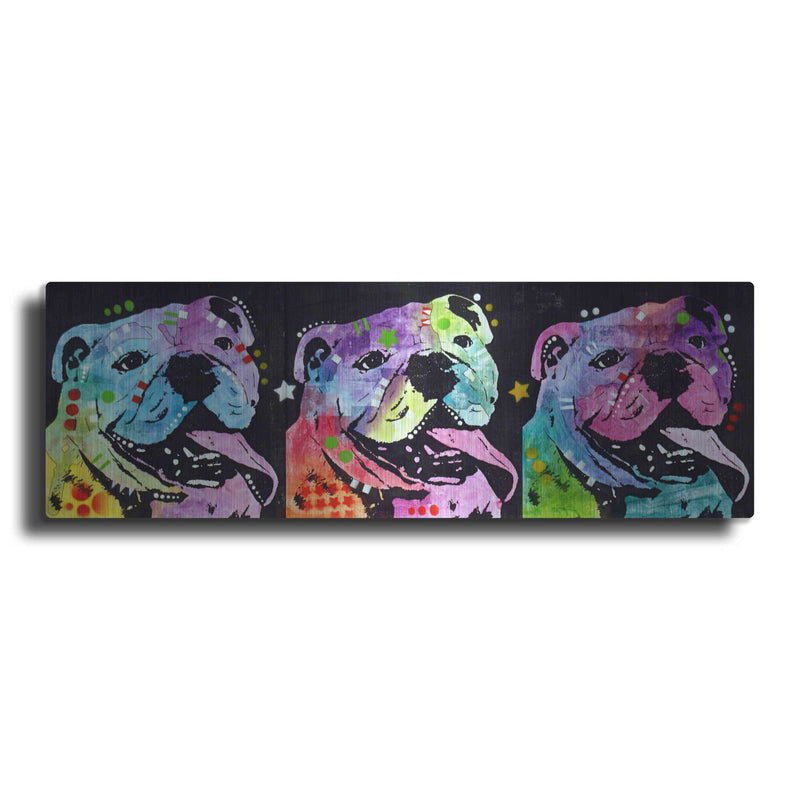 '3 Bulldogs' by Dean Russo – Metal Wall Art