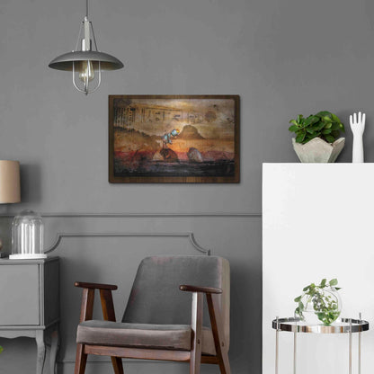 Luxe Metal Art 'Once Upon A Time' by Mario Sanchez Nevado, Metal Wall Art,24x16