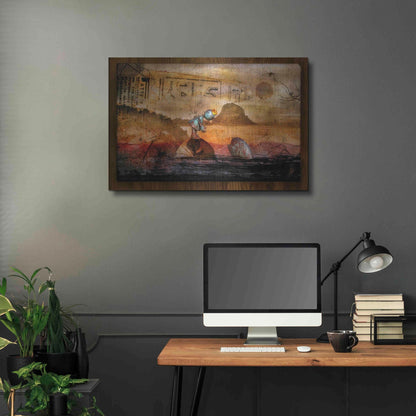 Luxe Metal Art 'Once Upon A Time' by Mario Sanchez Nevado, Metal Wall Art,36x24