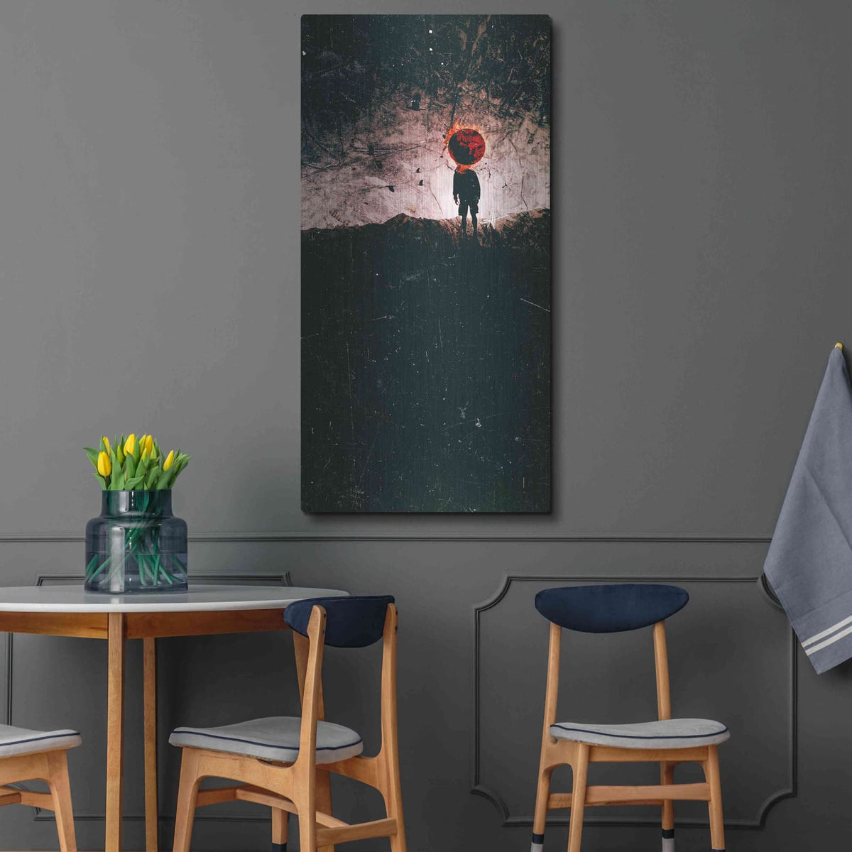 'One More Day' by Mario Sanchez Nevado – Metal Wall Art, 24x48 room view