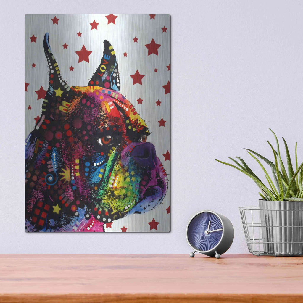 'Profile Boxer 2' by Dean Russo – Metal Wall Art, 12x16 room view