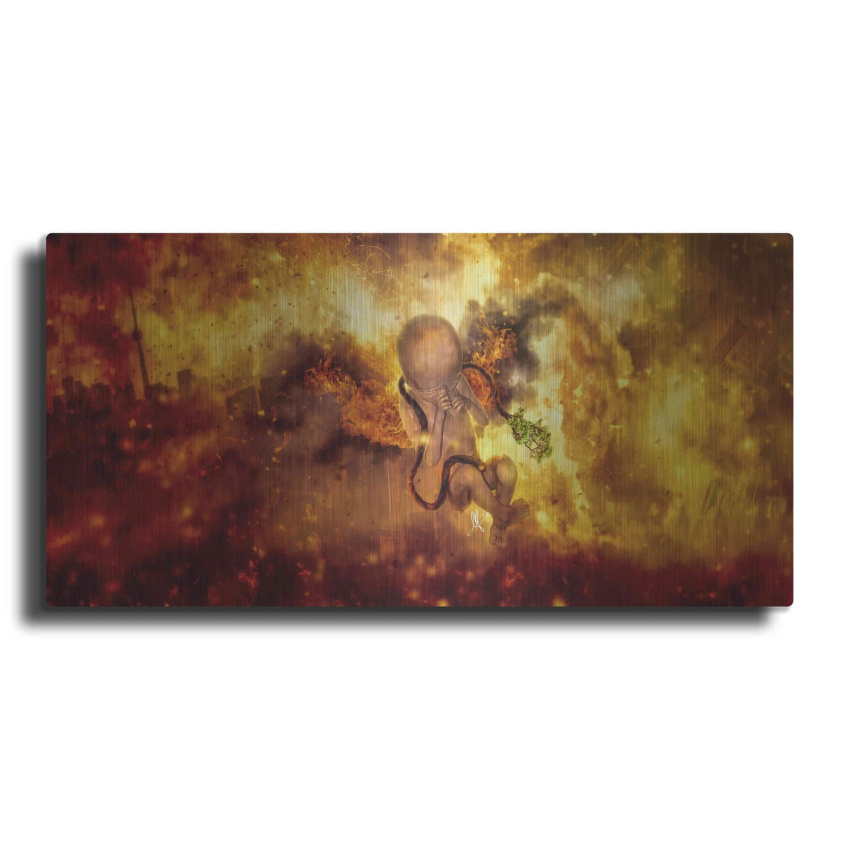 'Phoenix Newborn' by Mario Sanchez Nevado – Metal Wall Art