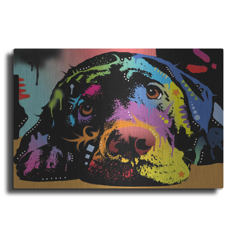'Lying Lab' by Dean Russo – Metal Wall Art