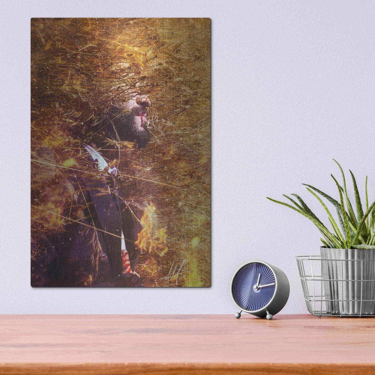 'Phoenix' by Mario Sanchez Nevado – Metal Wall Art, 12x16 room view