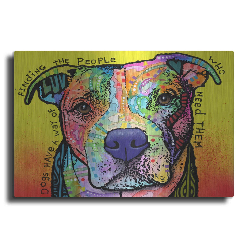 'Dogs Have A Way' by Dean Russo – Metal Wall Art