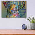 'Chihuahua Luv' by Dean Russo – Metal Wall Art, 16x12 room view