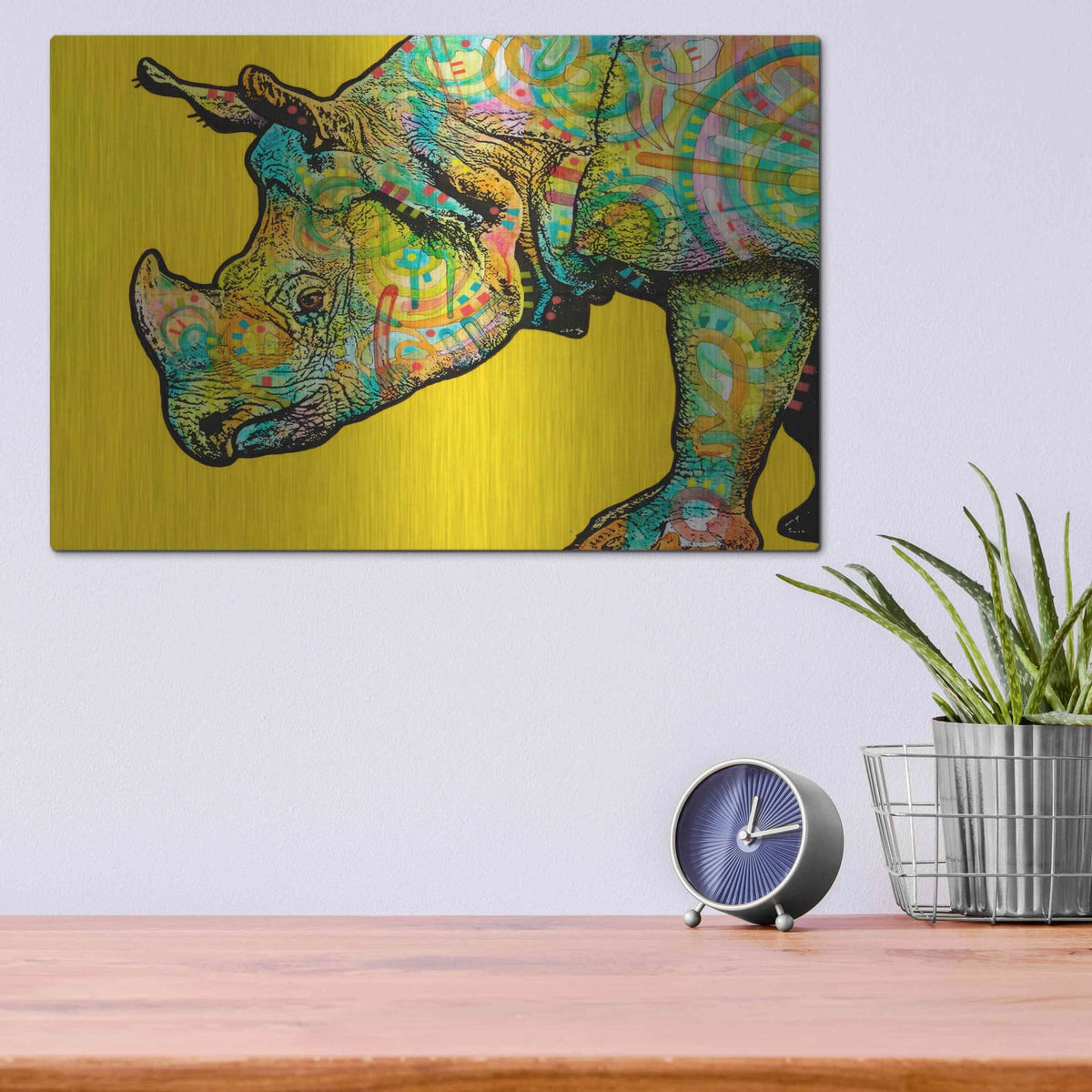 'Java' by Dean Russo – Metal Wall Art, 16x12 room view
