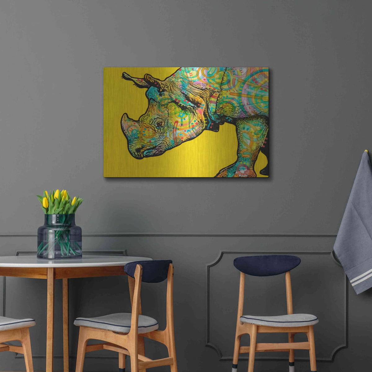 'Java' by Dean Russo – Metal Wall Art, 36x24 room view