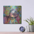 'Fishy Spray' by Dean Russo – Metal Wall Art, 12x12 room view