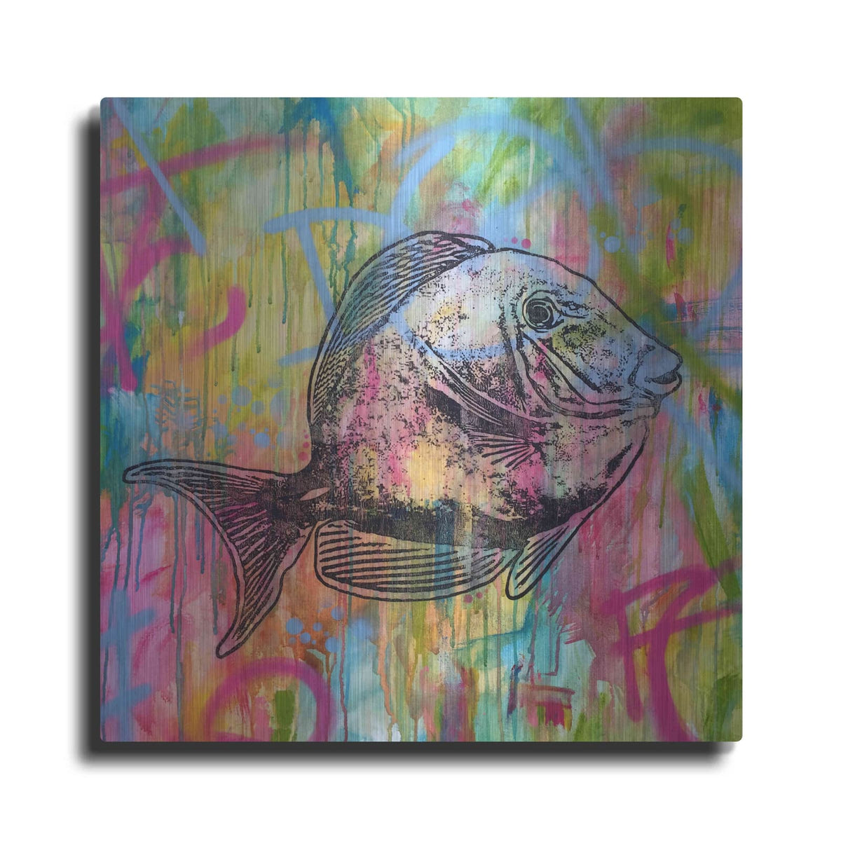 'Fishy Spray' by Dean Russo – Metal Wall Art