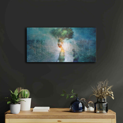 Luxe Metal Art 'The Blame' by Mario Sanchez Nevado, Metal Wall Art,24x12