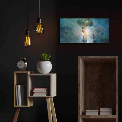 Luxe Metal Art 'The Blame' by Mario Sanchez Nevado, Metal Wall Art,24x12