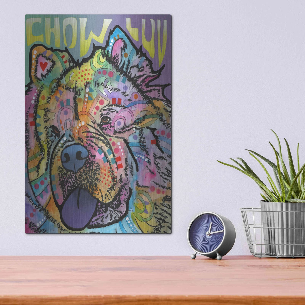 'Chow Love' by Dean Russo – Metal Wall Art, 12x16 room view