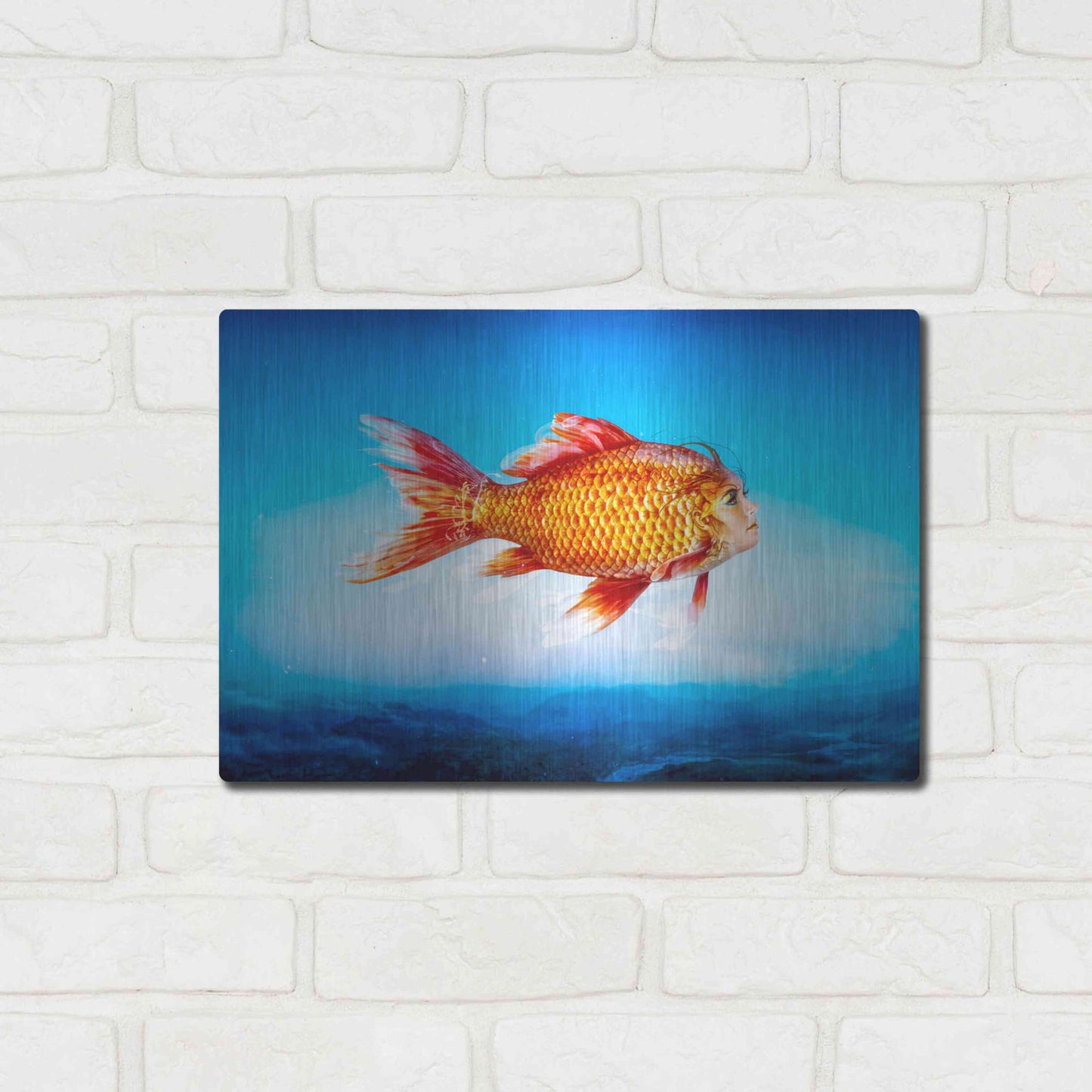 Luxe Metal Art 'The Outsider' by Mario Sanchez Nevado, Metal Wall Art,16x12