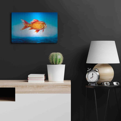 Luxe Metal Art 'The Outsider' by Mario Sanchez Nevado, Metal Wall Art,24x16