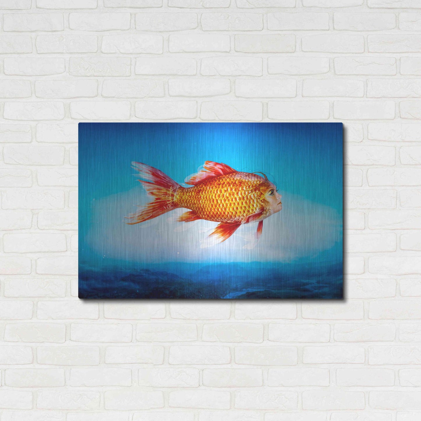 Luxe Metal Art 'The Outsider' by Mario Sanchez Nevado, Metal Wall Art,36x24