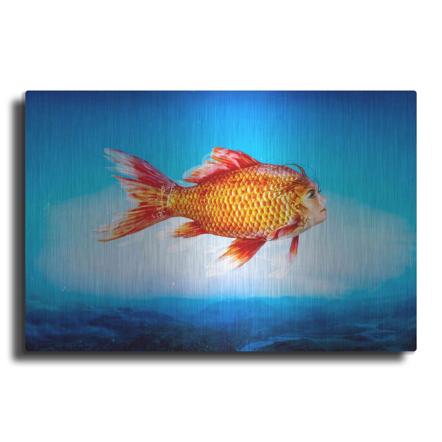 Luxe Metal Art 'The Outsider' by Mario Sanchez Nevado, Metal Wall Art