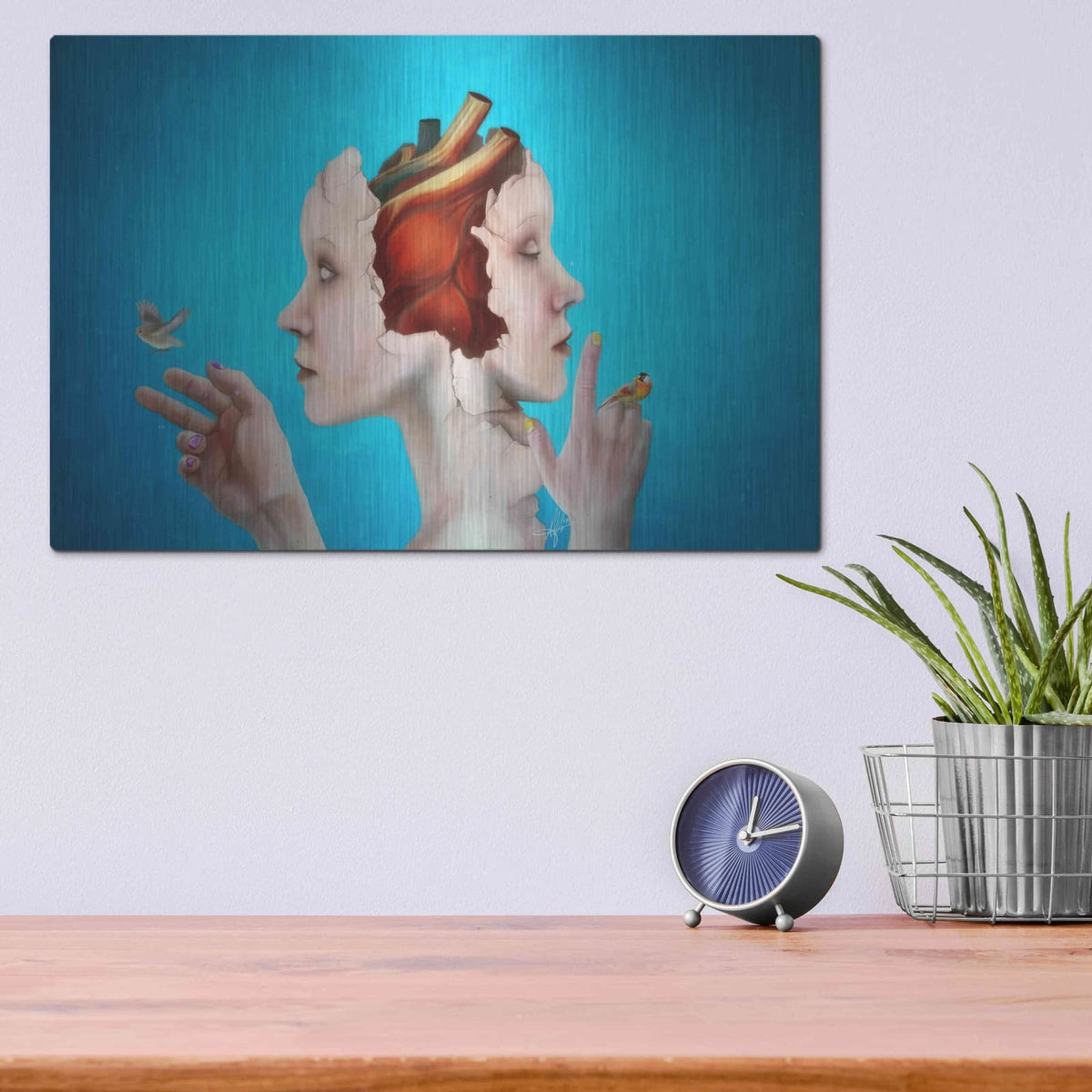 'Turning Point' by Mario Sanchez Nevado – Metal Wall Art, 16x12 room view
