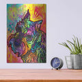 'Freddy the Schnauzer' by Dean Russo – Metal Wall Art, 12x16 room view
