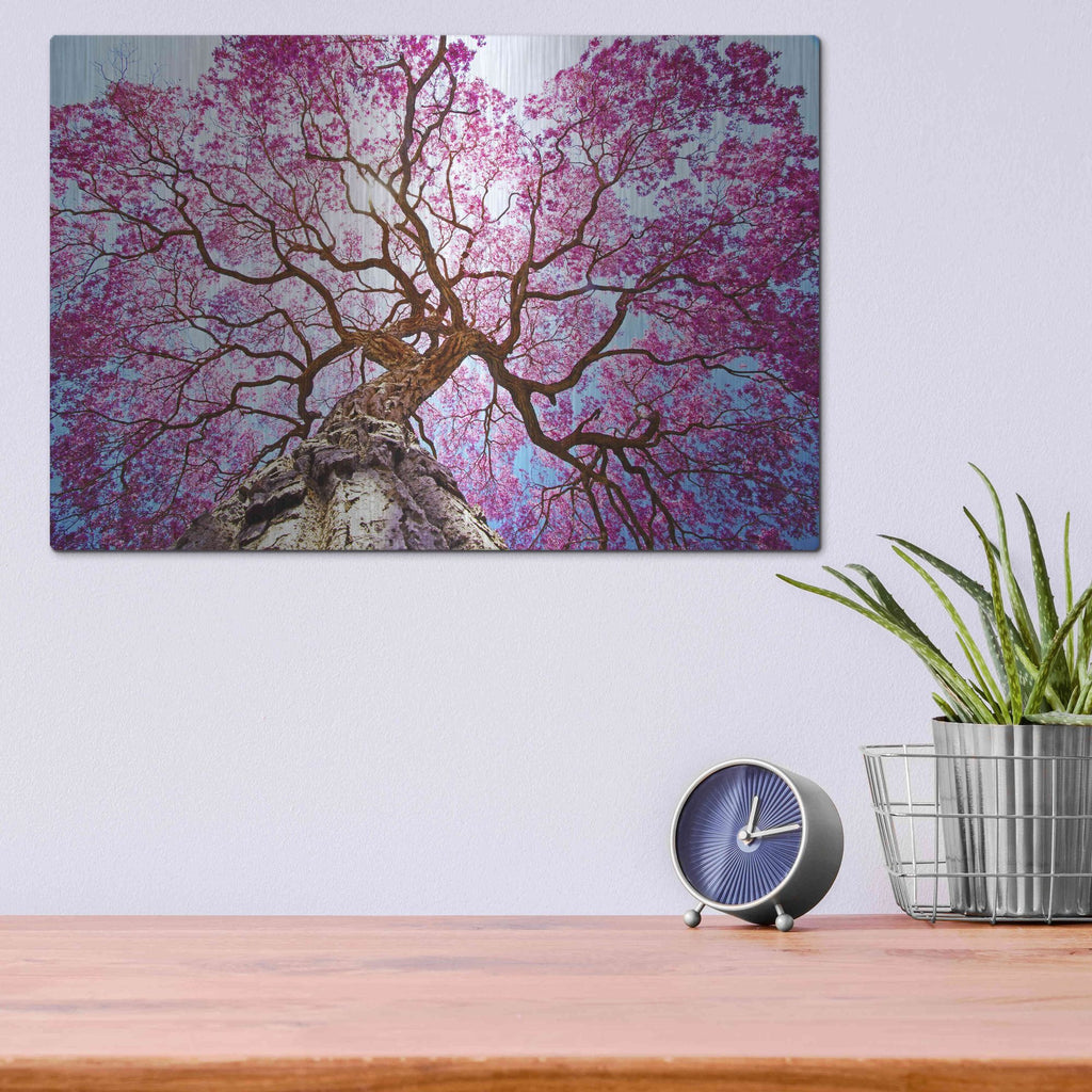Luxe Metal Art 'Thing of Beauty' Metal Wall Art,16x12