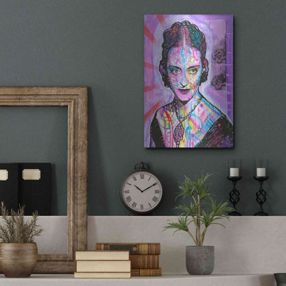 Luxe Metal Art 'Bette Davis' by Dean Russo, Metal Wall Art,12x16