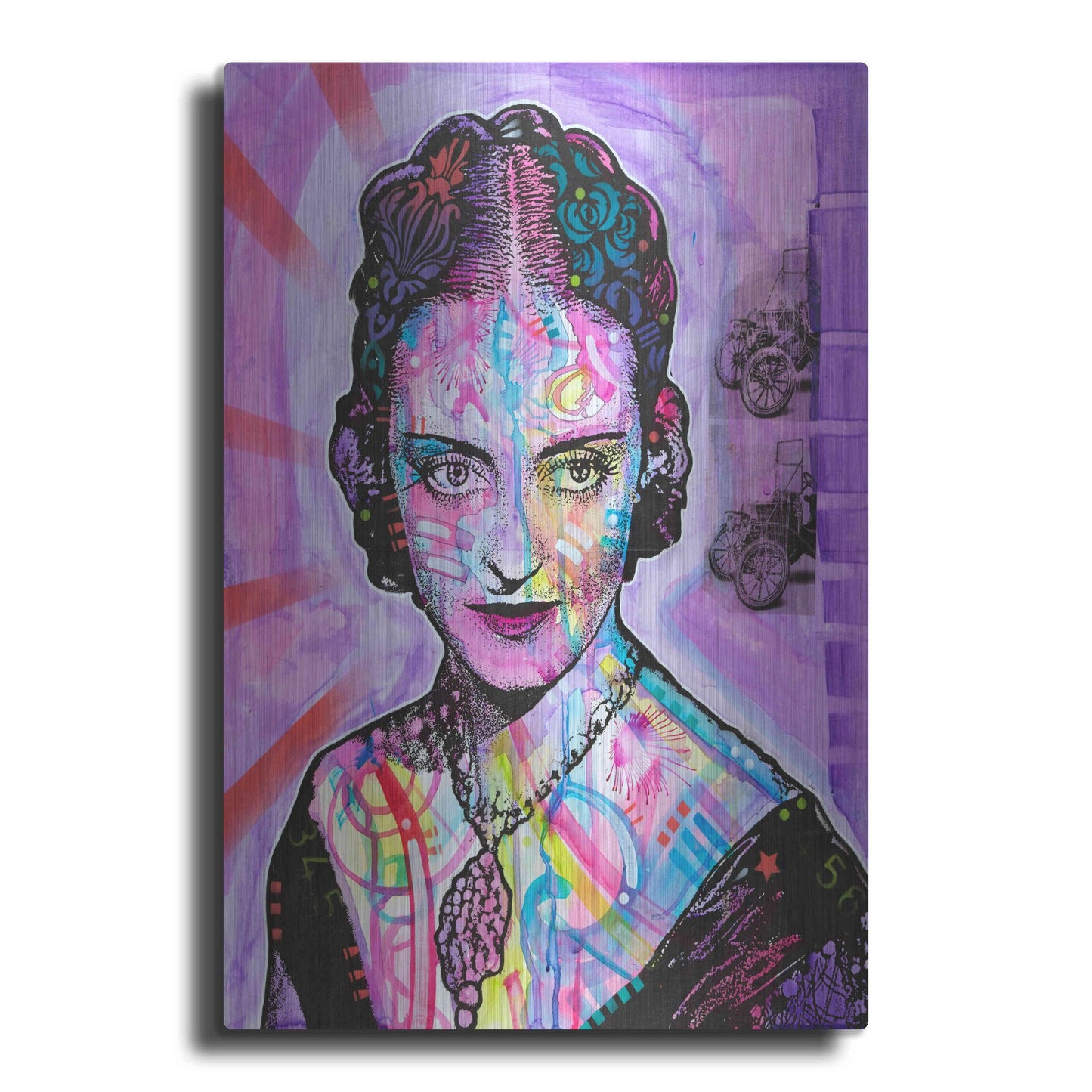 Luxe Metal Art 'Bette Davis' by Dean Russo, Metal Wall Art