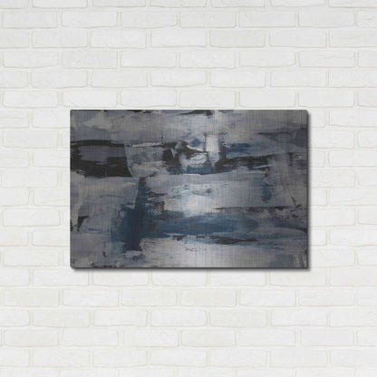 Luxe Metal Art 'Midnight Ice' Metal Wall Art,36x24