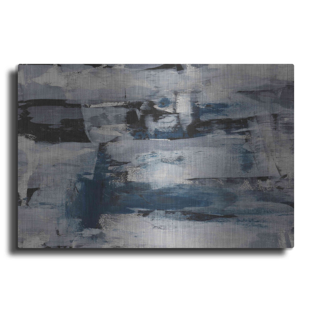 Luxe Metal Art 'Midnight Ice' Metal Wall Art