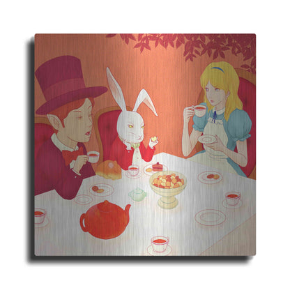 'Alice's Tea Party' by Sai Tamiya, Metal Wall Art