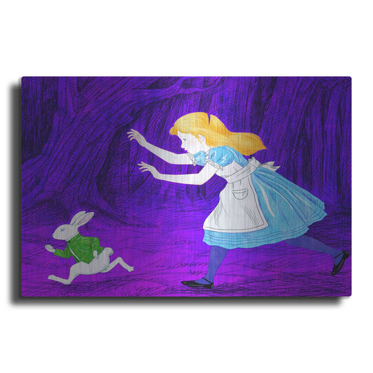 'Alice's and the Rabbit' by Sai Tamiya, Metal Wall Art