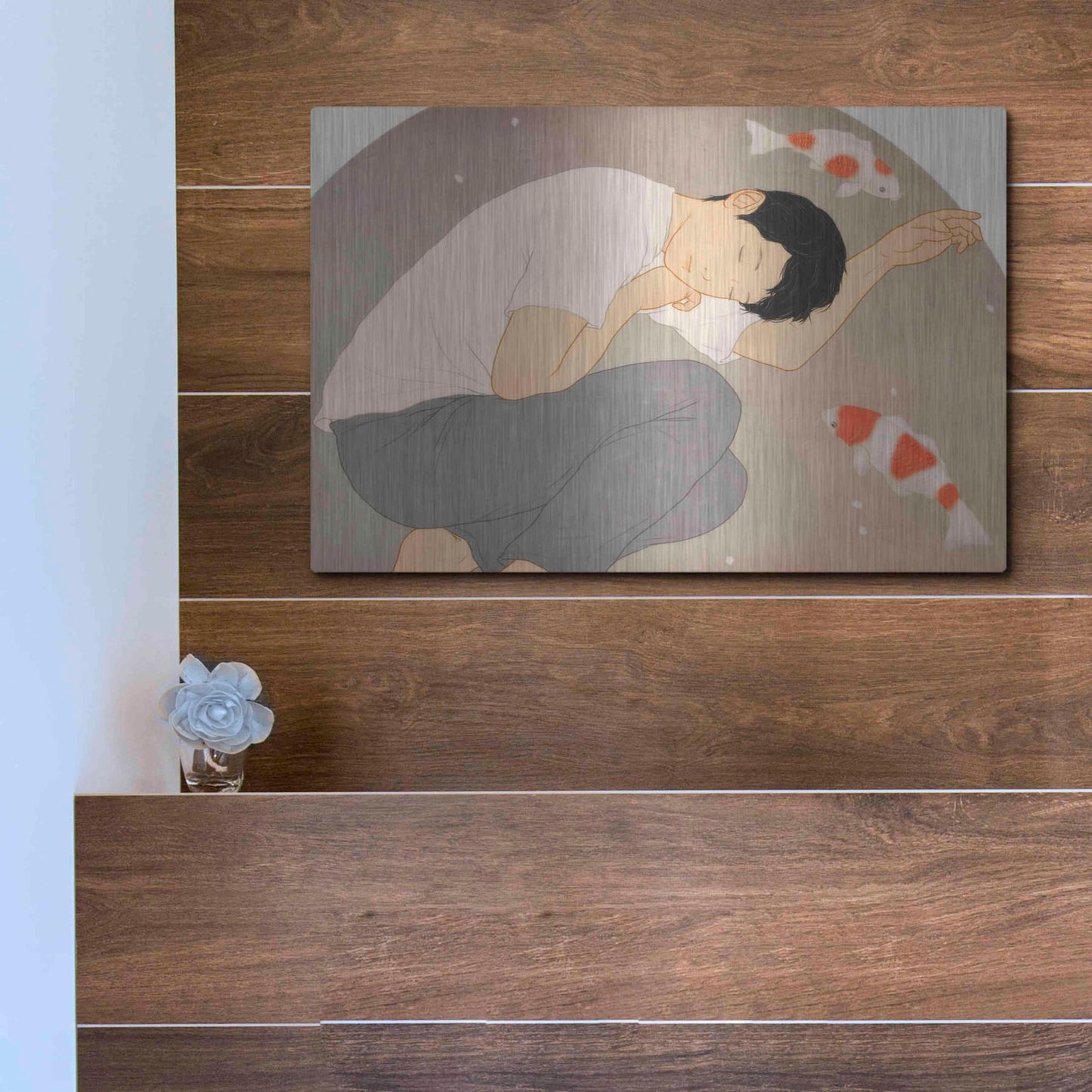 Luxe Metal Art 'Dream' by Sai Tamiya, Metal Wall Art,16x12