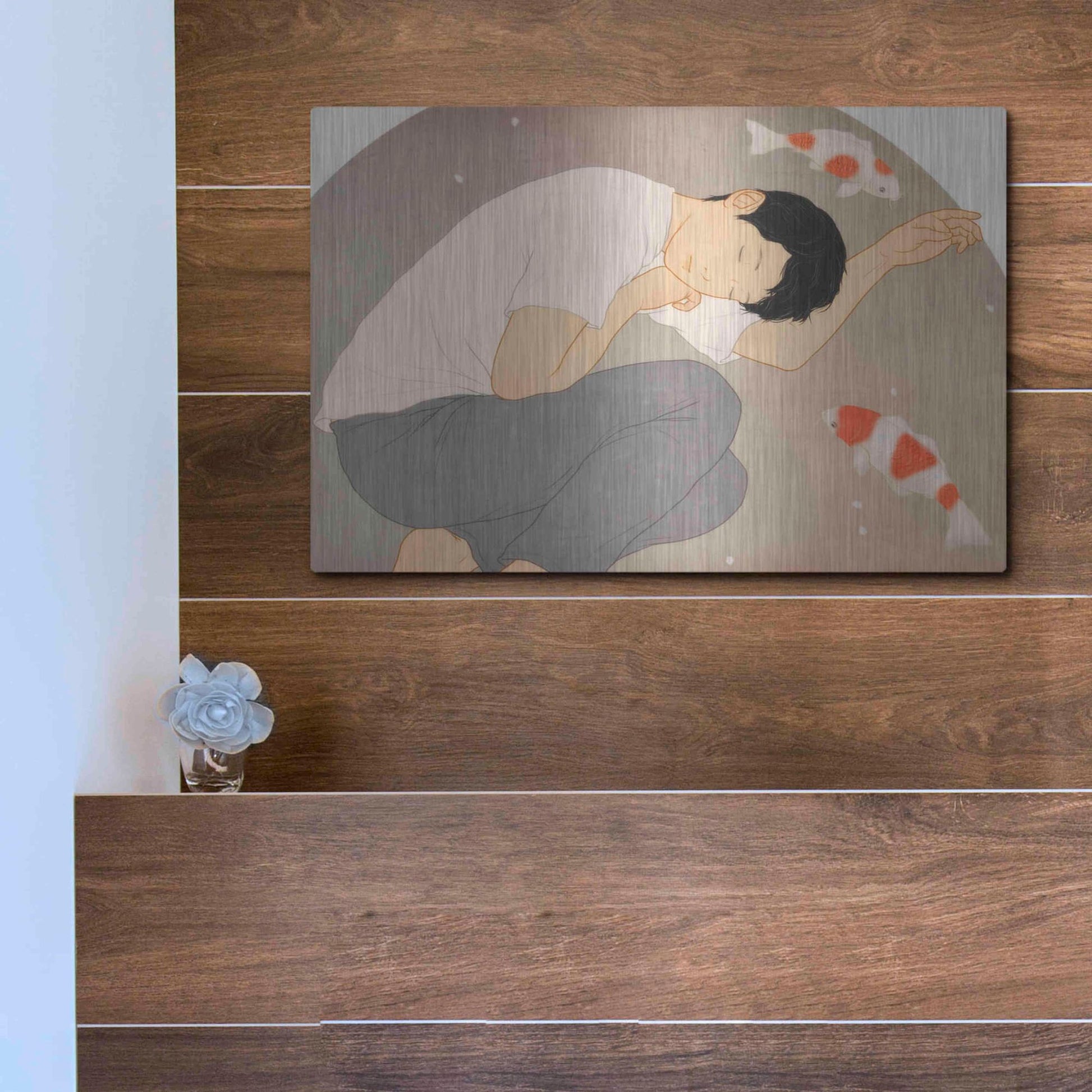 Luxe Metal Art 'Dream' by Sai Tamiya, Metal Wall Art,16x12