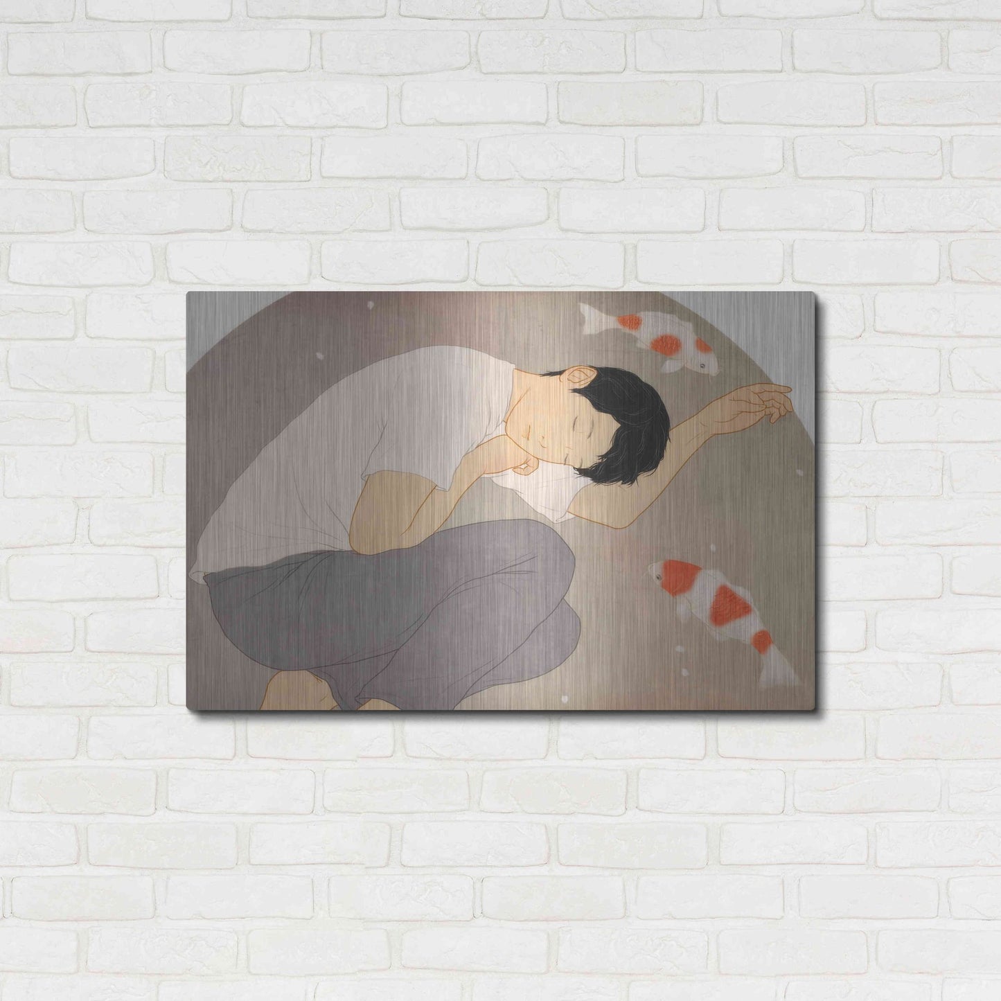 Luxe Metal Art 'Dream' by Sai Tamiya, Metal Wall Art,36x24