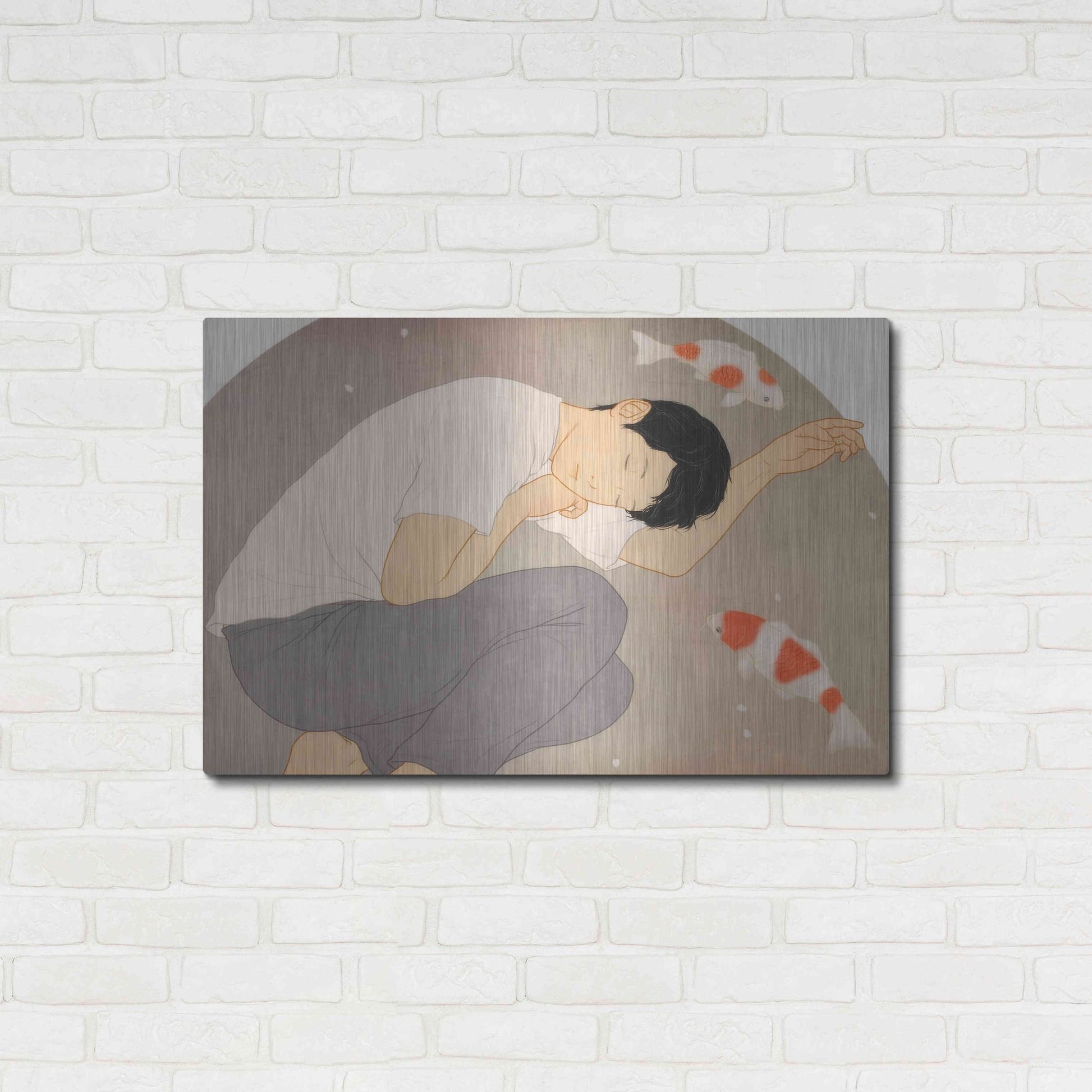 Luxe Metal Art 'Dream' by Sai Tamiya, Metal Wall Art,36x24