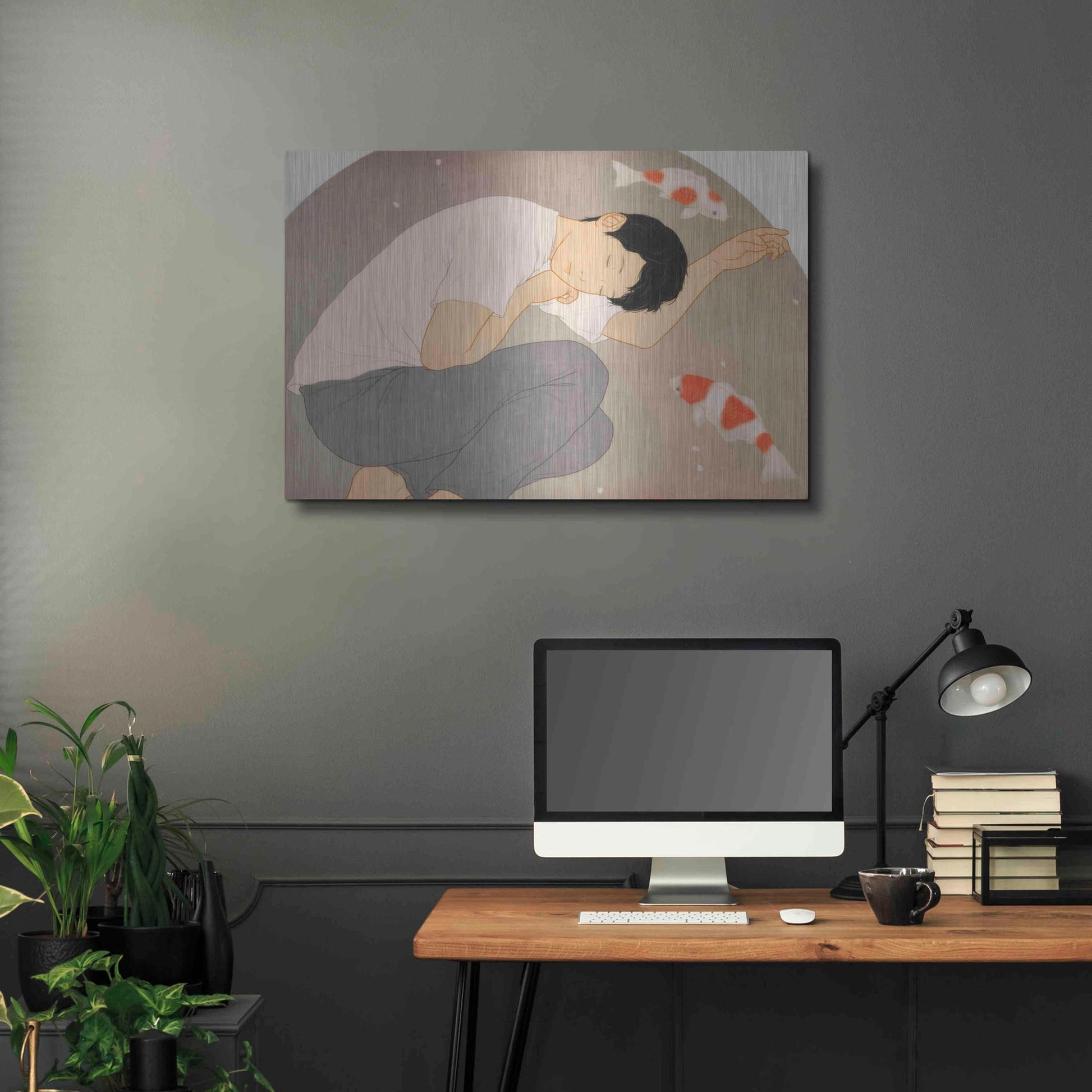 Luxe Metal Art 'Dream' by Sai Tamiya, Metal Wall Art,36x24