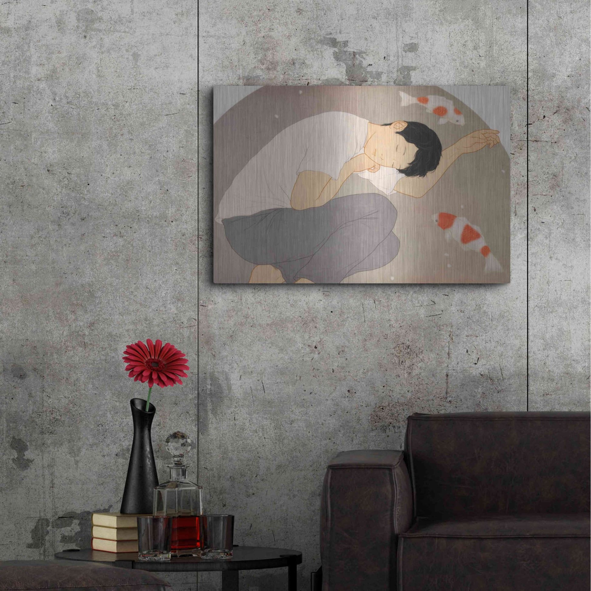 Luxe Metal Art 'Dream' by Sai Tamiya, Metal Wall Art,36x24
