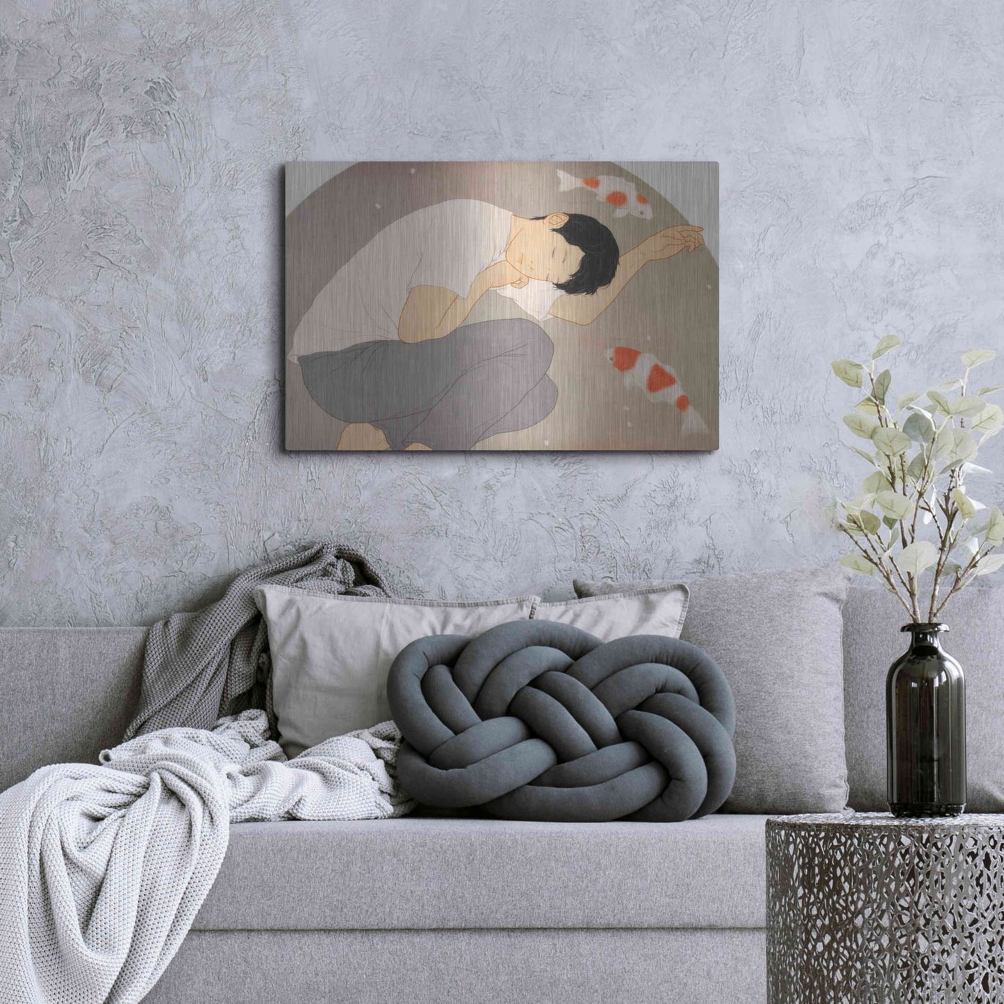 Luxe Metal Art 'Dream' by Sai Tamiya, Metal Wall Art,36x24