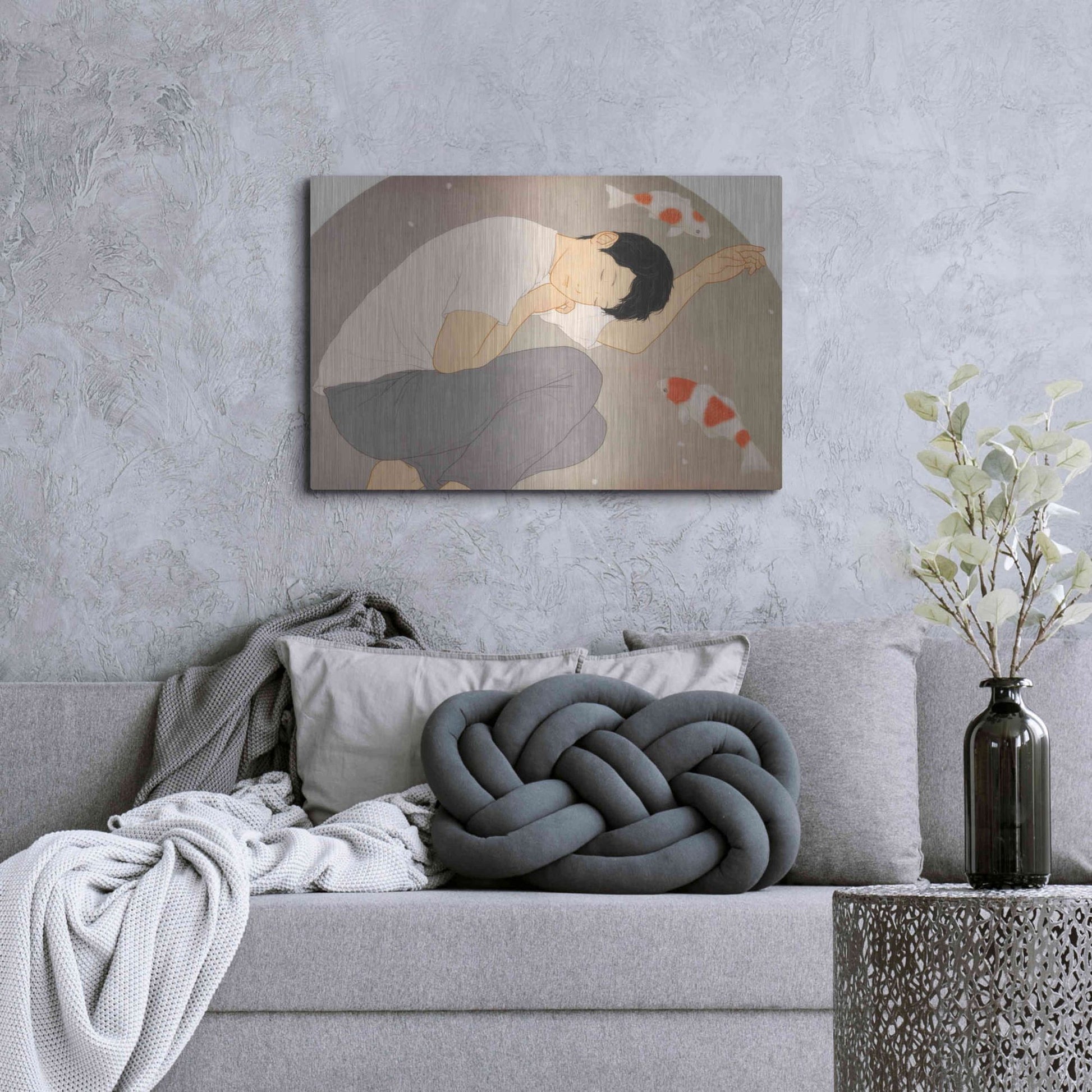 Luxe Metal Art 'Dream' by Sai Tamiya, Metal Wall Art,36x24