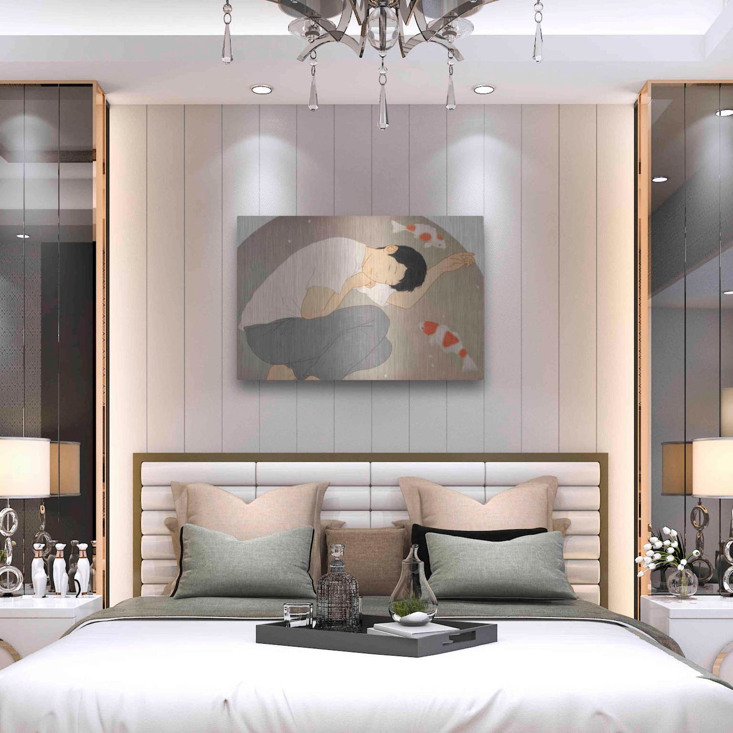 Luxe Metal Art 'Dream' by Sai Tamiya, Metal Wall Art,36x24