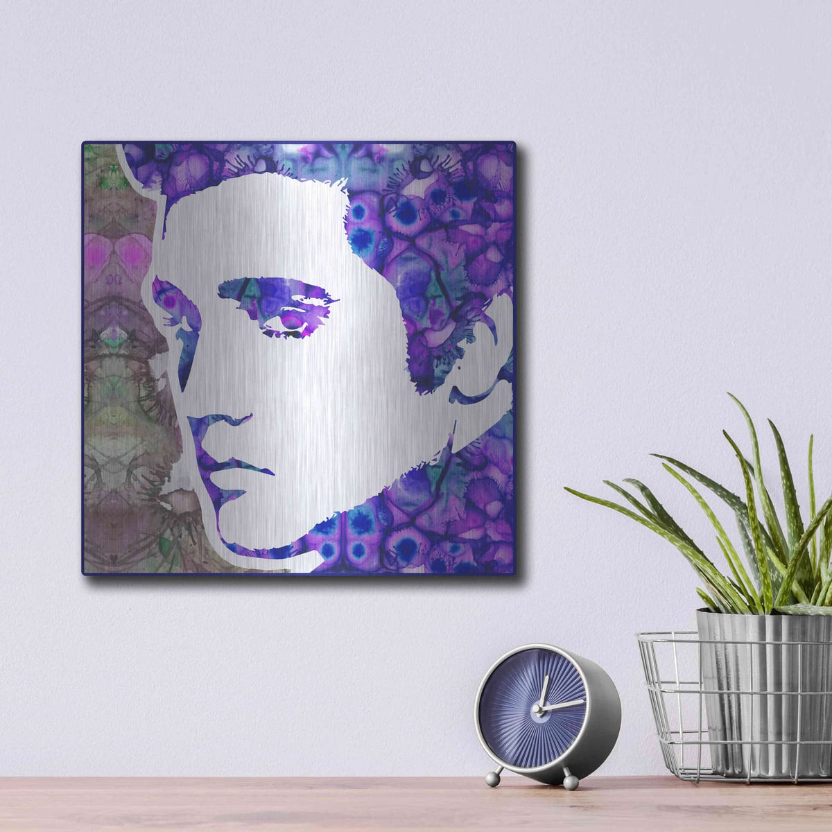 'Elvis 6' by Dean Russo – Metal Wall Art, 12x12 room view