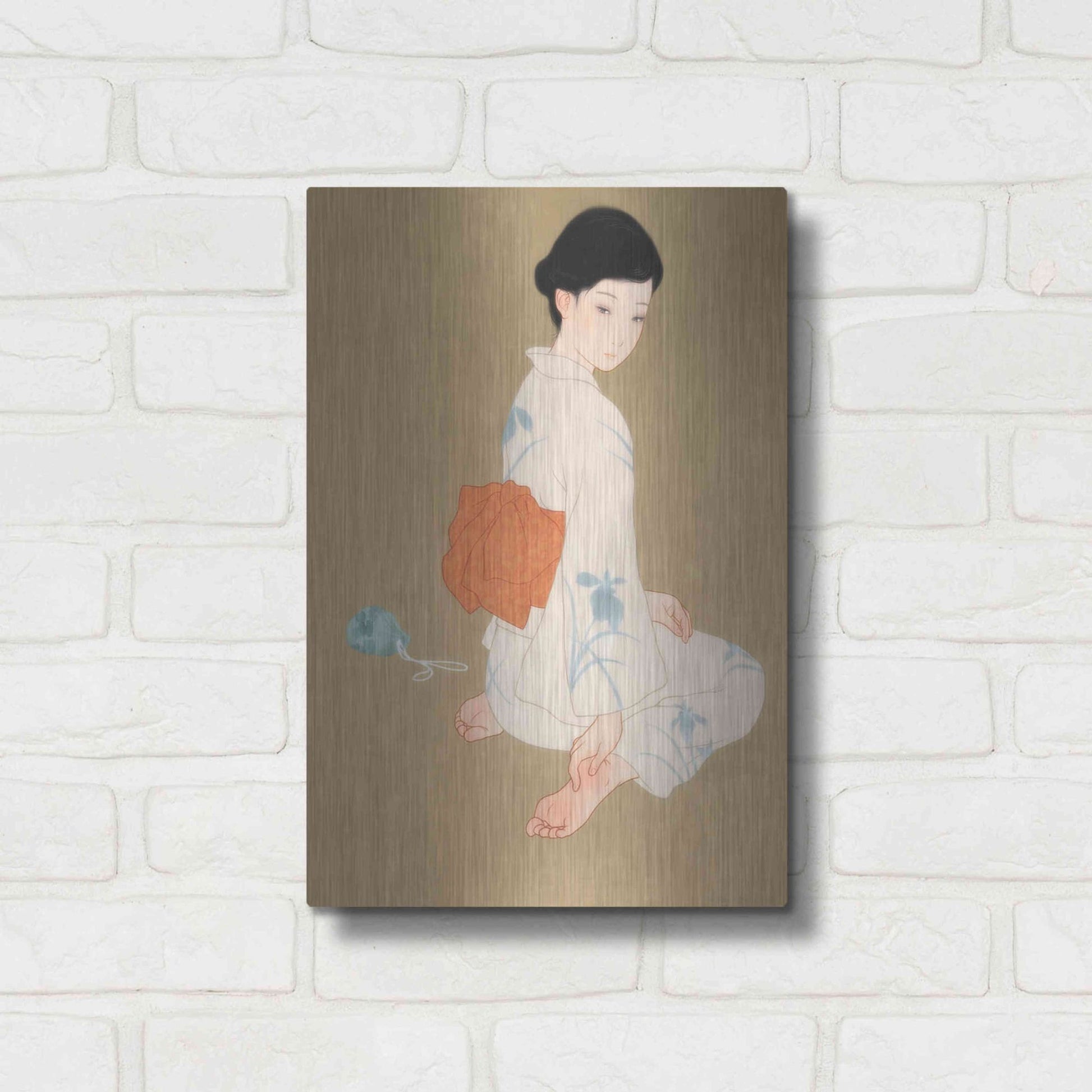 Luxe Metal Art 'After The Summer Festival' by Sai Tamiya, Metal Wall Art,12x16