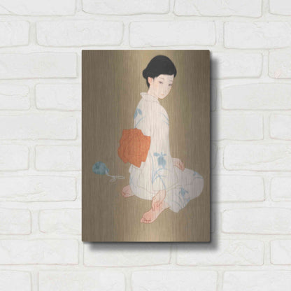 Luxe Metal Art 'After The Summer Festival' by Sai Tamiya, Metal Wall Art,12x16