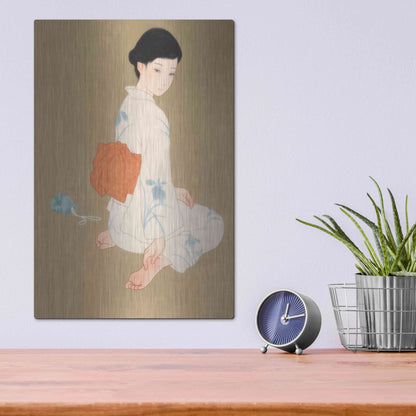 Luxe Metal Art 'After The Summer Festival' by Sai Tamiya, Metal Wall Art,12x16